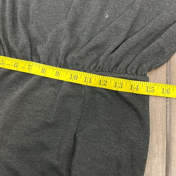 Anthropologie dark gray column Dress with Dolman Sleeves - Picture 8 of 12